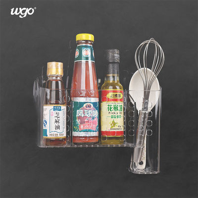 حامل علبة الحمام البلاستيكي المقاوم للتلف على الحائط لسلة مكتب مكتب المطبخ