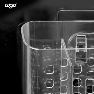 حامل علبة الحمام البلاستيكي المقاوم للتلف على الحائط لسلة مكتب مكتب المطبخ