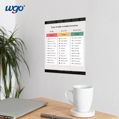 8.5x11 إطارات تسجيل مثبتة على الحائط حامل ملاحظات OEM A4 مع شريط WGO