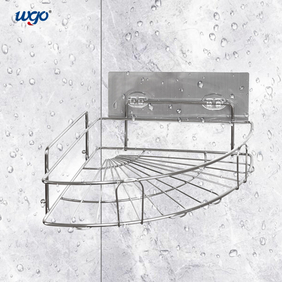 WGO Corner Shower Caddy Suction 30cm Wide ISO 9001 Corner Shower Storage