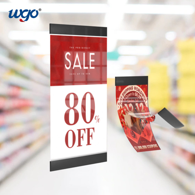 حامل لافتة مثبت على الحائط خالٍ من التلف متاح على جميع الأسطح الناعمة